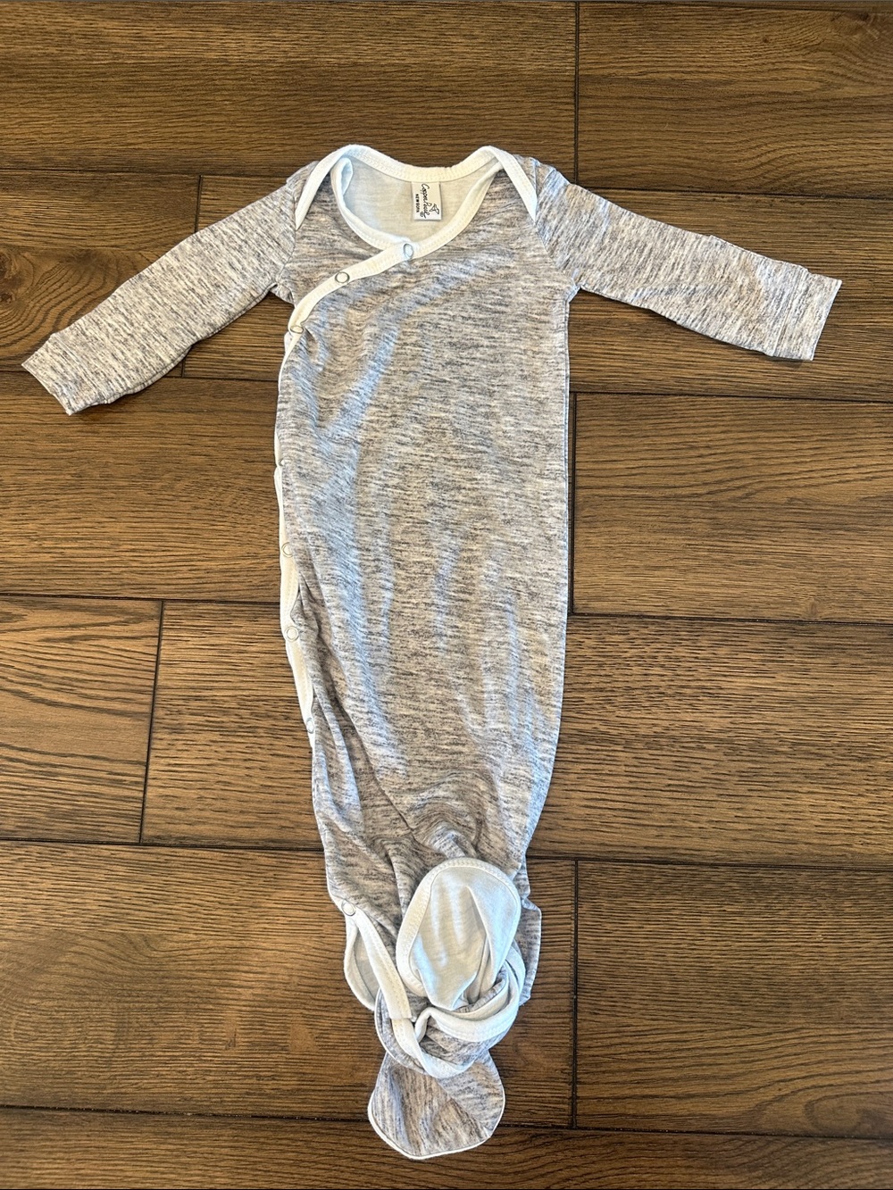 Copper pearl newborn knotted gown